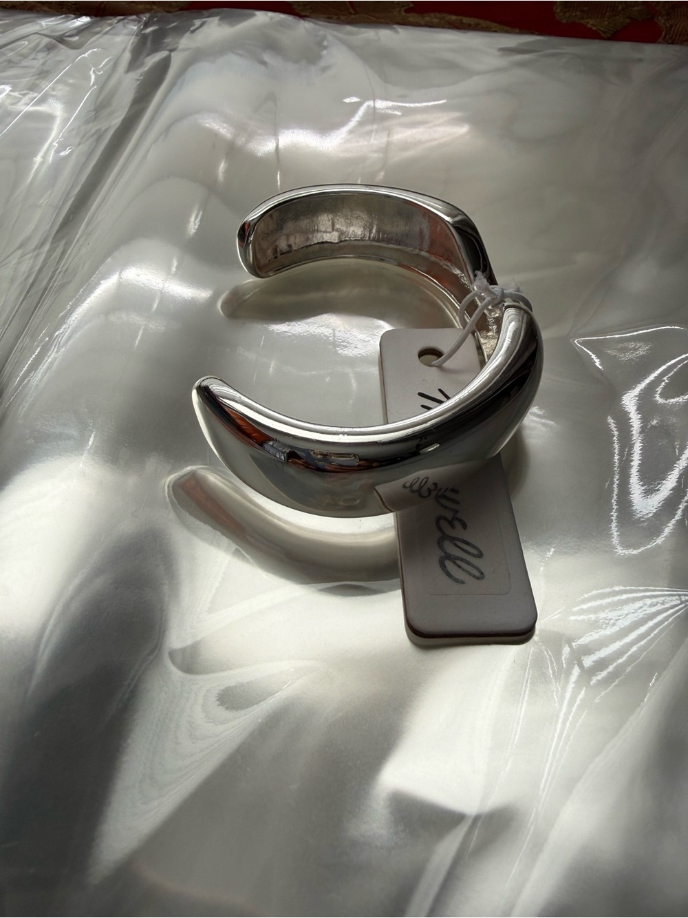 Madewell Polished Silver Sculptural Cuff Bracelet - Picture 9 of 11